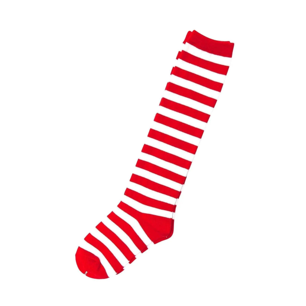 Kids Red White Striped Knee High Socks for Girls Women Christmas Party