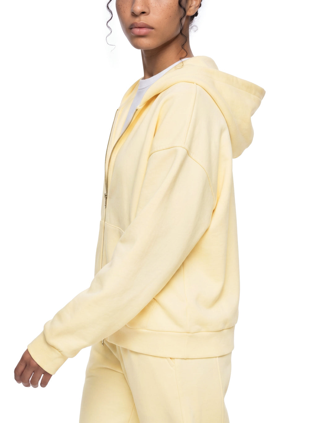 Unisex Drop Shoulder Full Zip Hoodie – product view 4