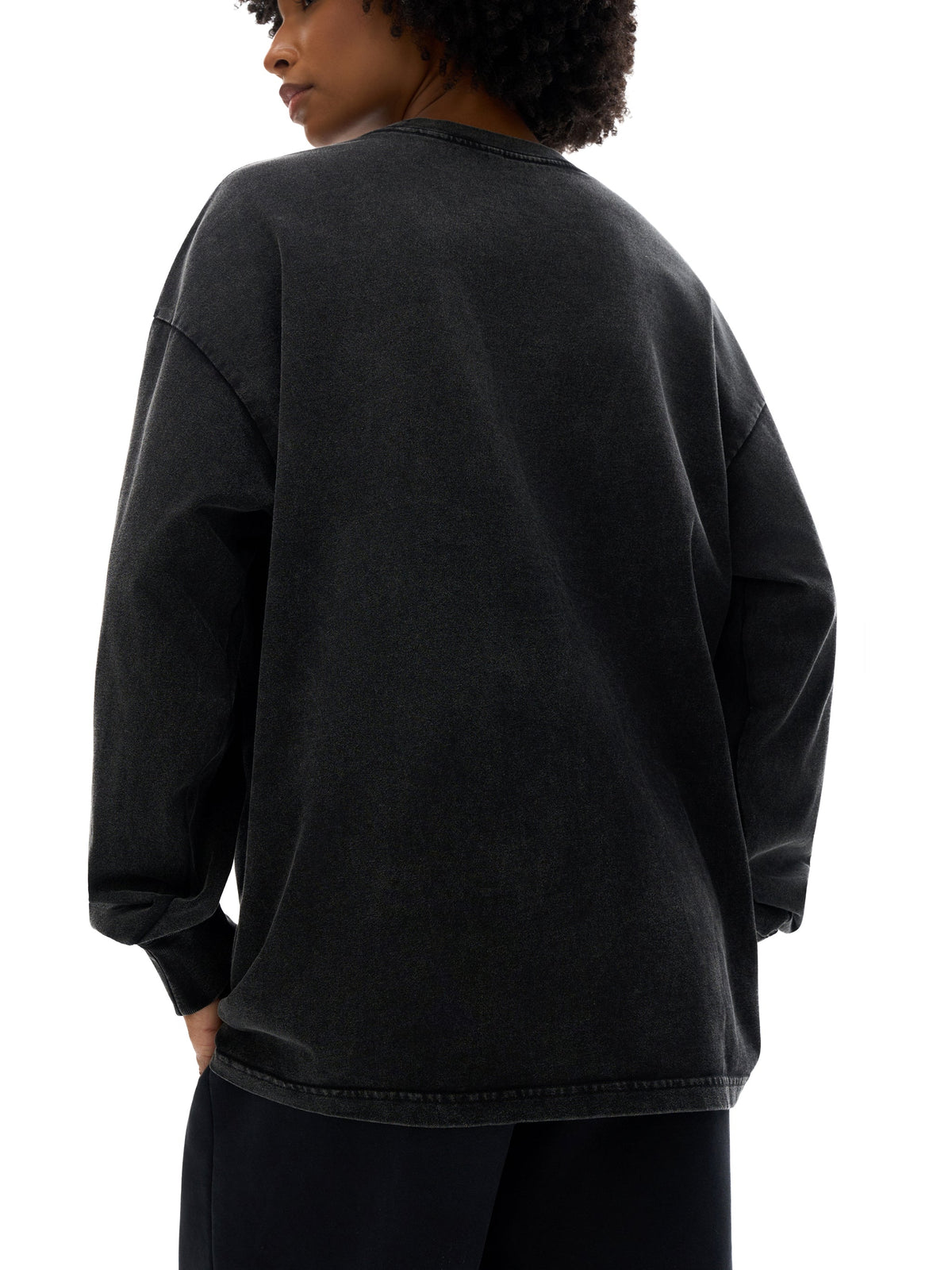 Acid Wash Oversize Long Sleeve T-Shirt