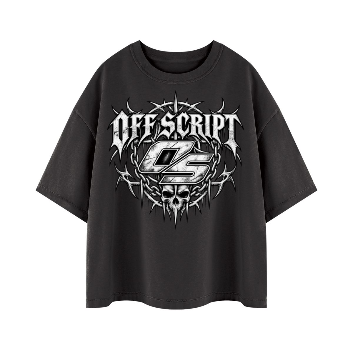 Off Script OS Tribal Vintage Wash Boxy T-Shirt