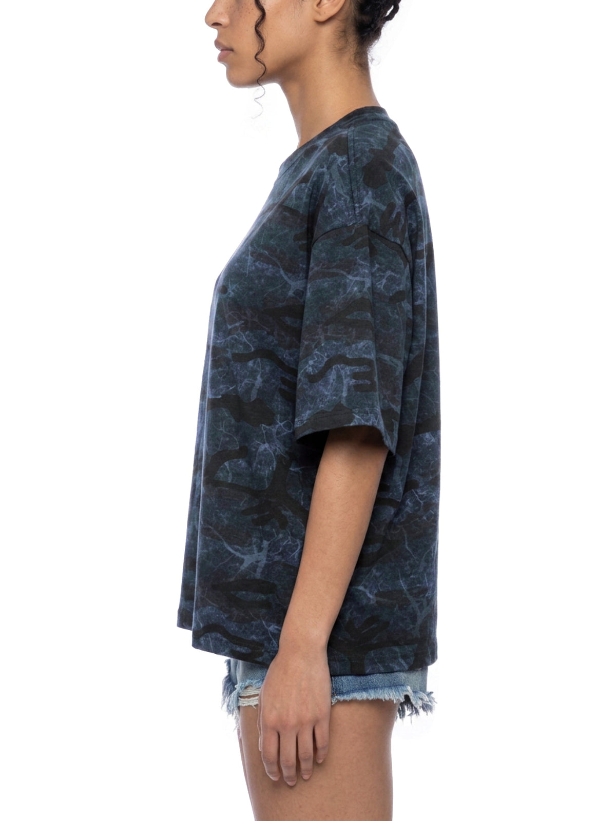 Unisex Boxy Camo Print T-Shirt