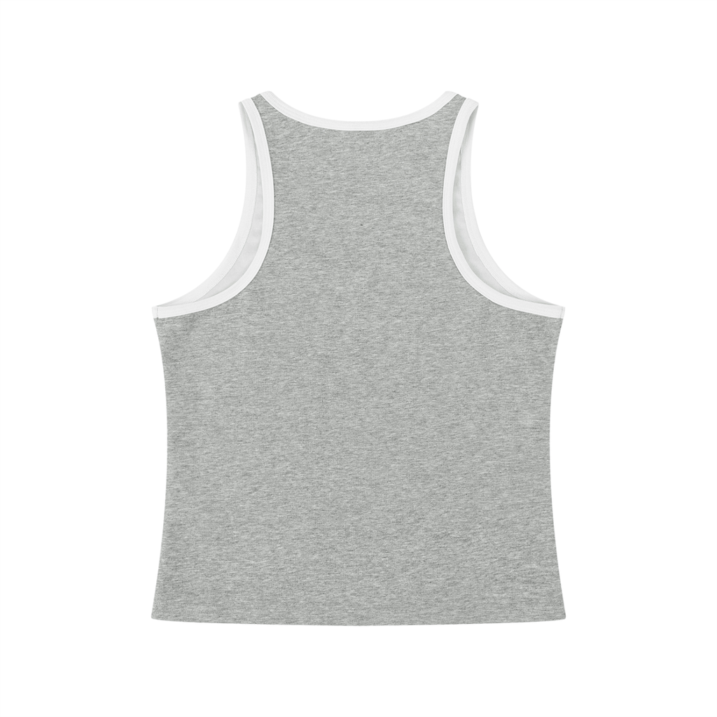 Women's Color Block Cropped Tank Top