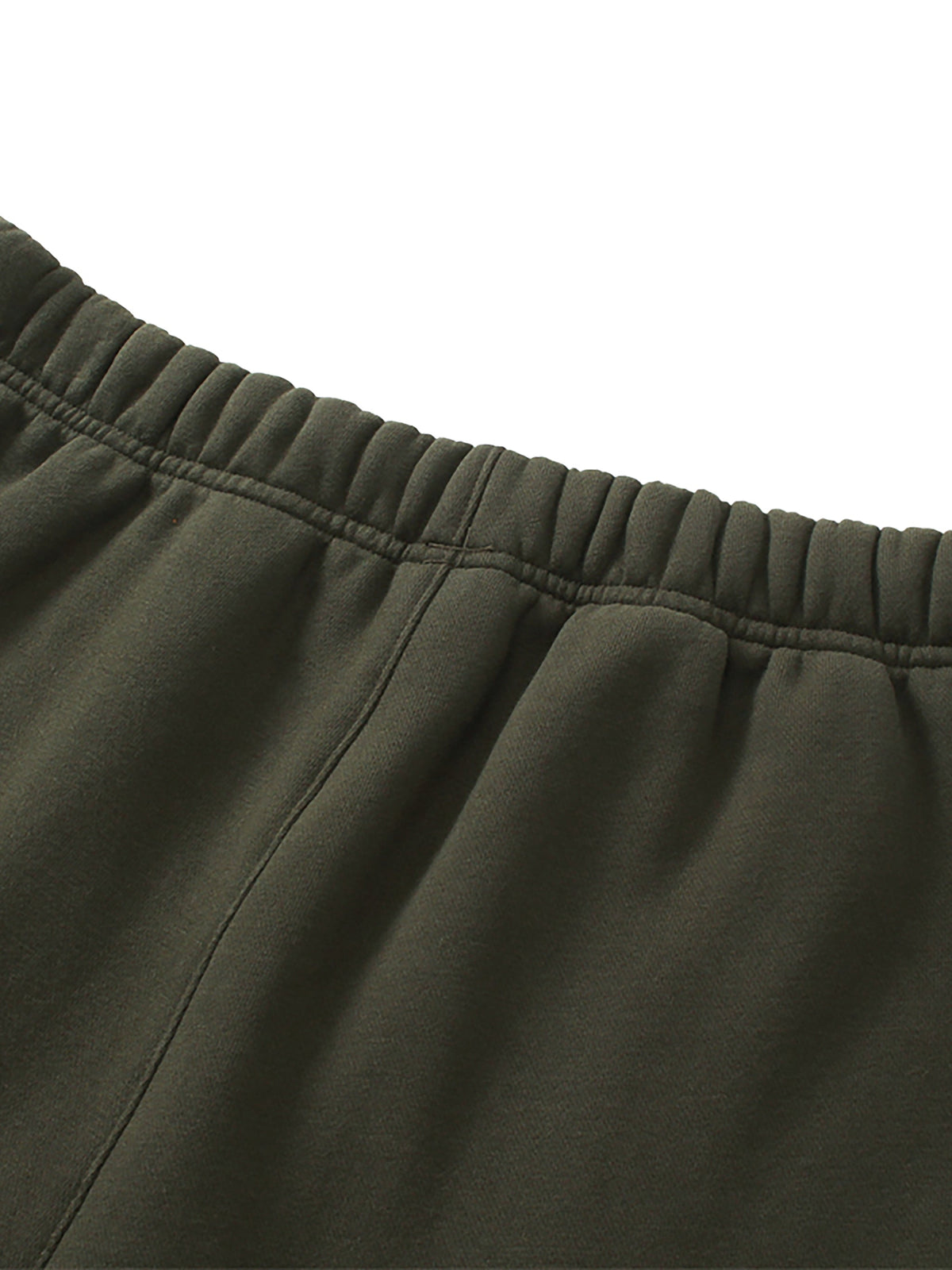 Unisex Solid Colour Fleece Straight-Leg Pants