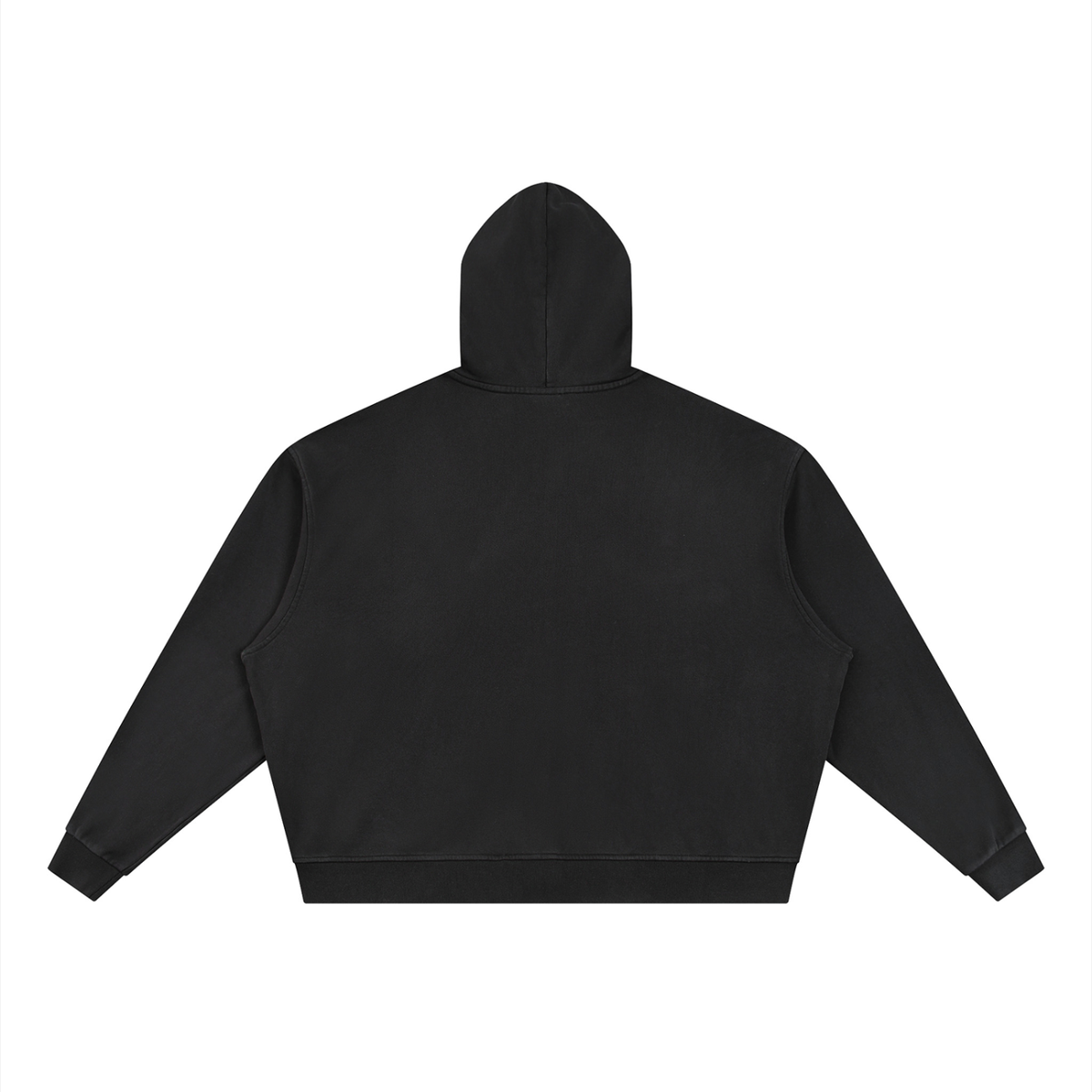 Unisex Vintage Wash Full Zip Boxy Hoodie