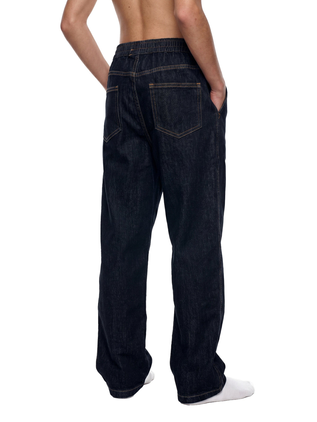 Kids' Straight-Leg Elastic-Waist Jeans