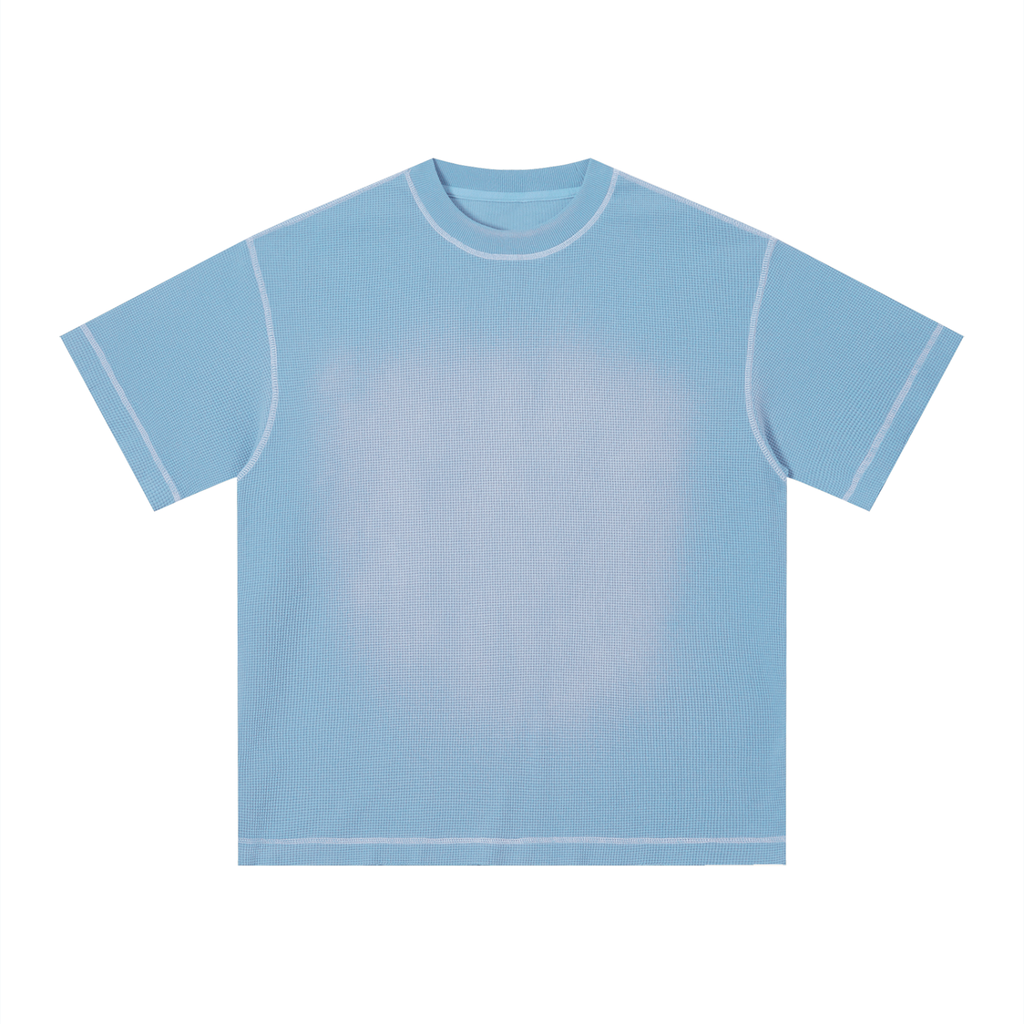 Unisex Sunfade Waffle Boxy T-Shirt