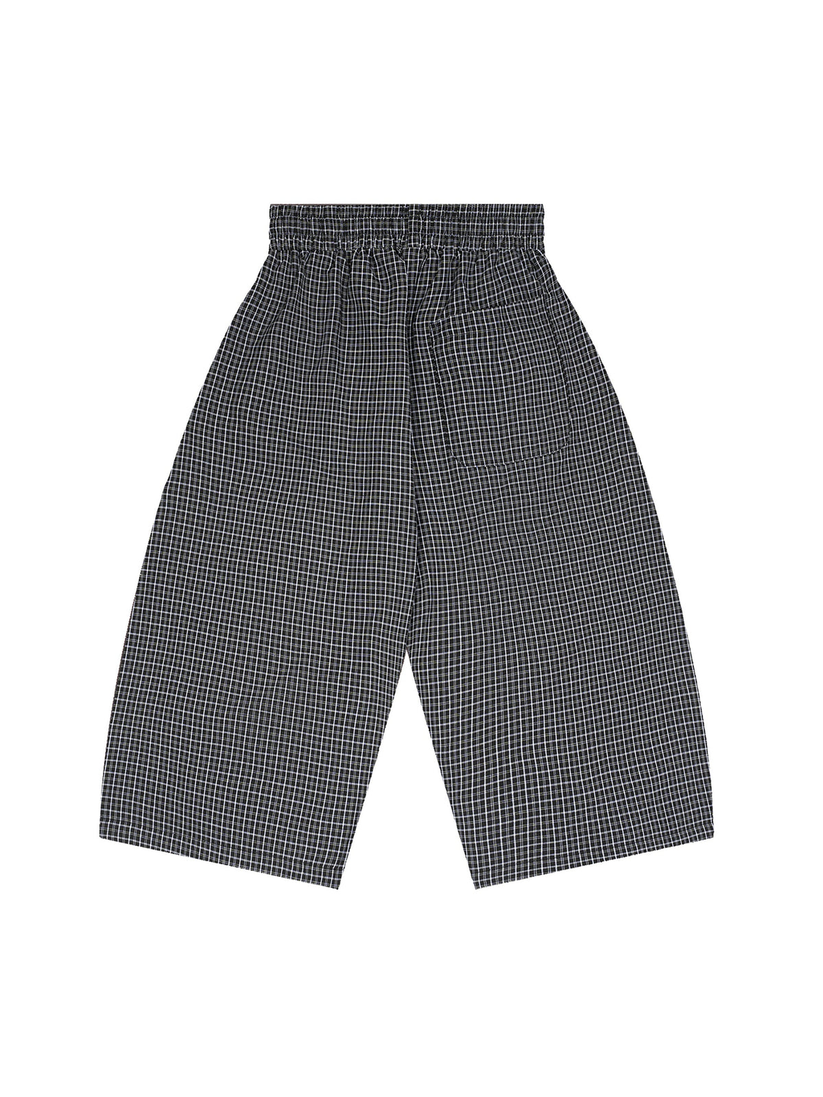 Unisex Plaid Loose Capri Shorts