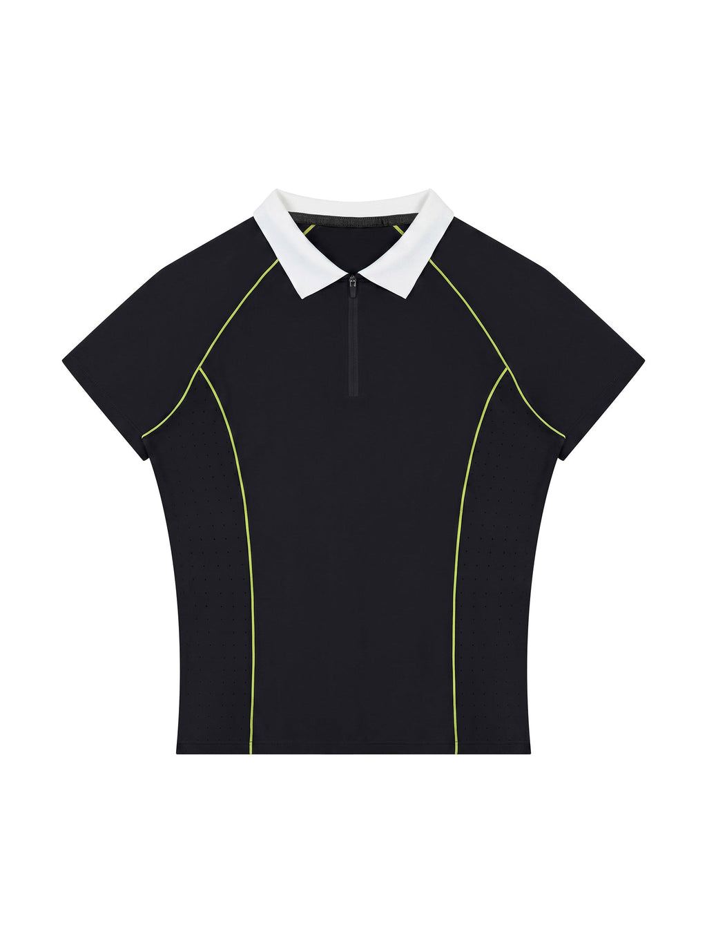 Women’s Slim Fit Quarter-Zip Polo Shirt