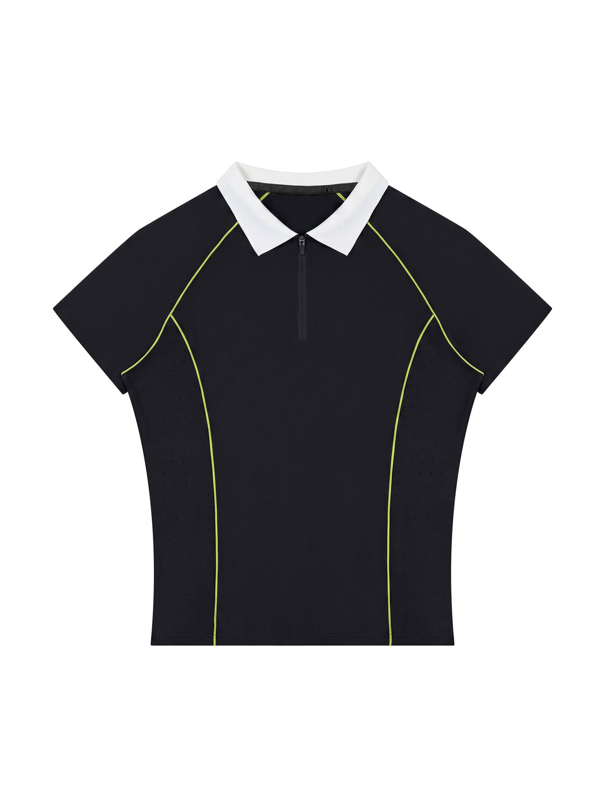 Women’s Slim Fit Quarter-Zip Polo Shirt