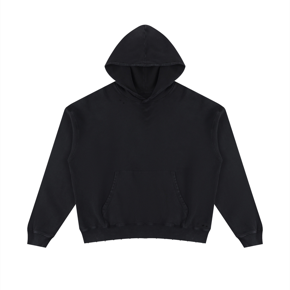 Unisex Mineral Wash Distressed Hoodie