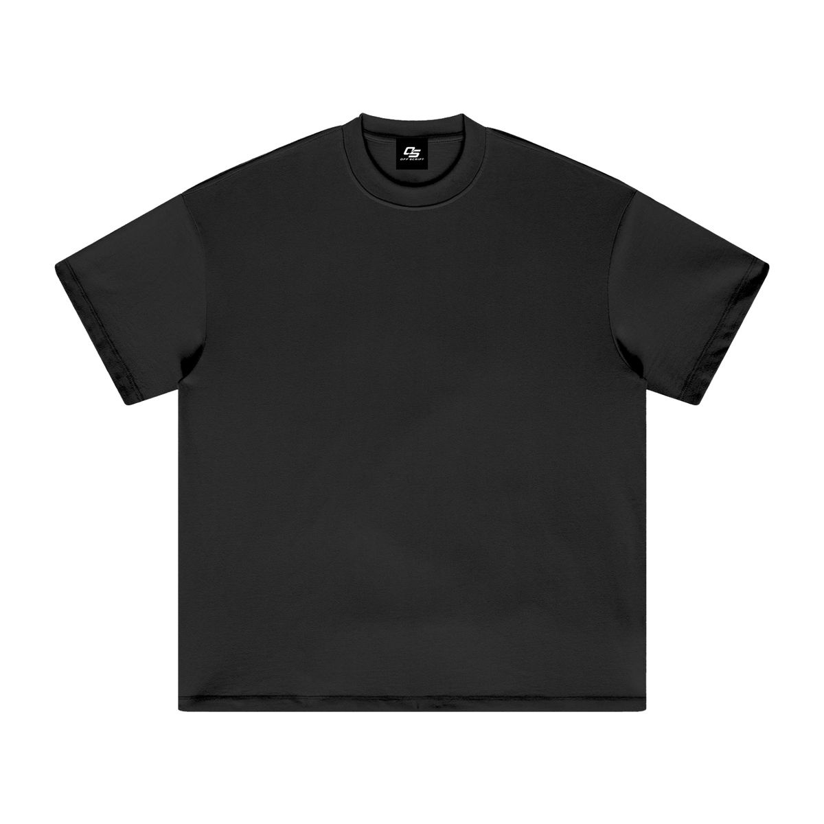 Unisex heavyweight Earth Tone T-shirt in Black – front product view