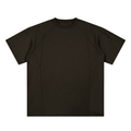 Brown Unisex Oversized Paneled Raglan T-Shirt front view