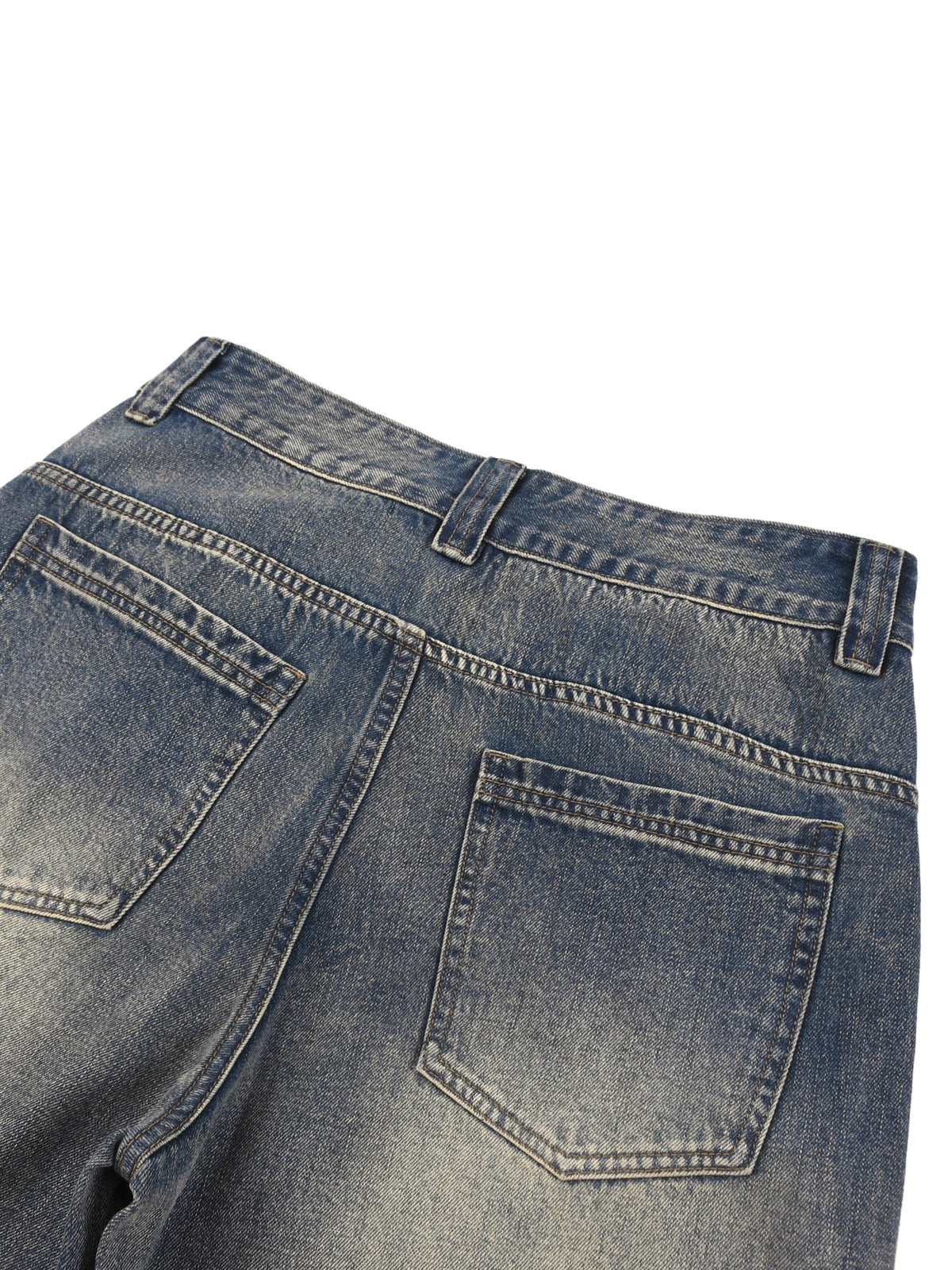 Vintage Wash Baggy Denim Shorts