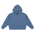 Unisex Waffle Boxy Full-Zip Hoodie