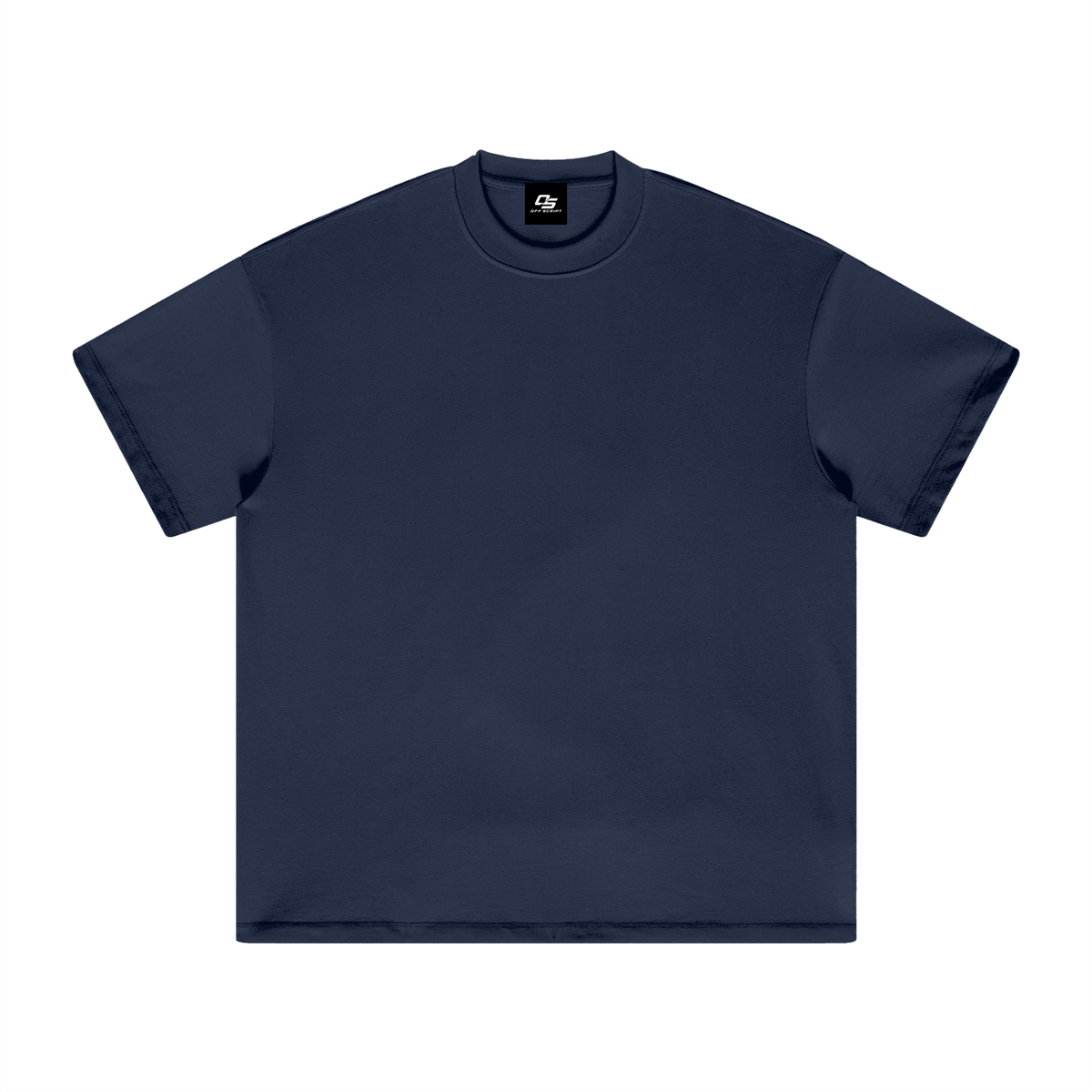 Unisex heavyweight Earth Tone T-shirt in Navy – front product view