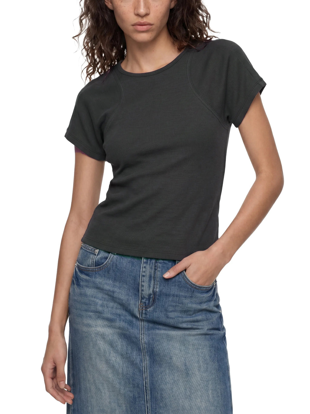 Women’s Slim Fit Paneling T-Shirt