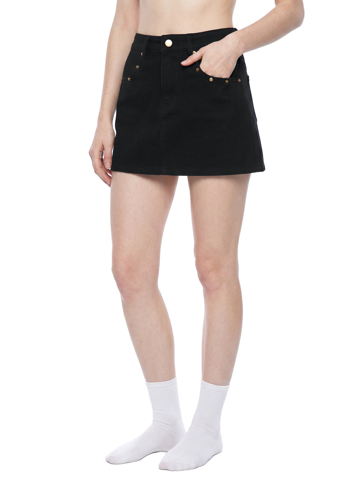 Women’s Studded Denim Mini Skirt