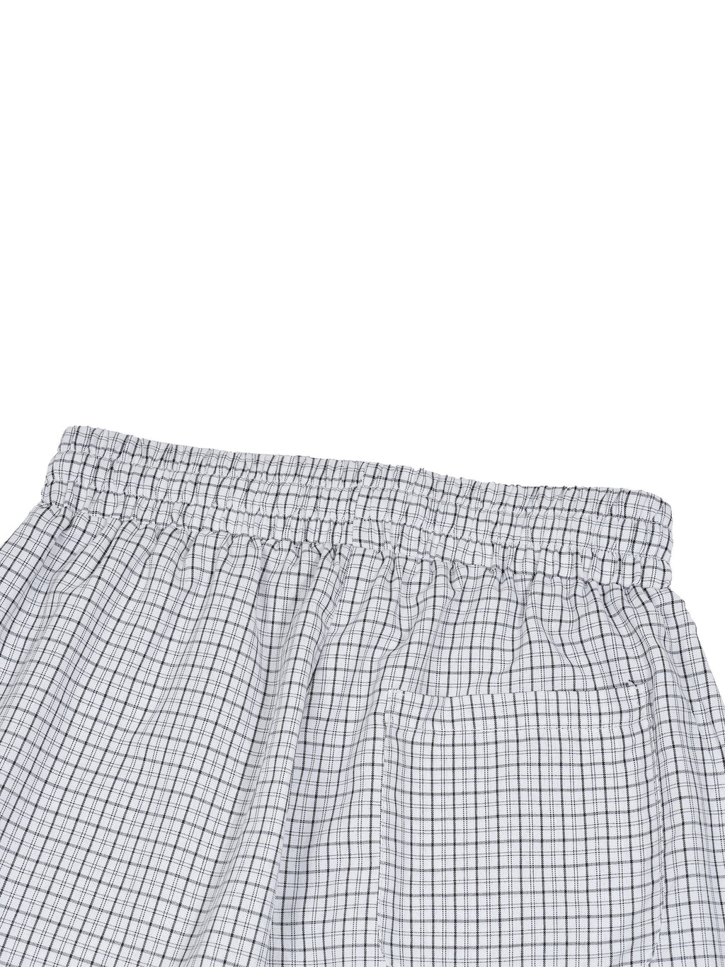 Unisex Plaid Loose Capri Shorts