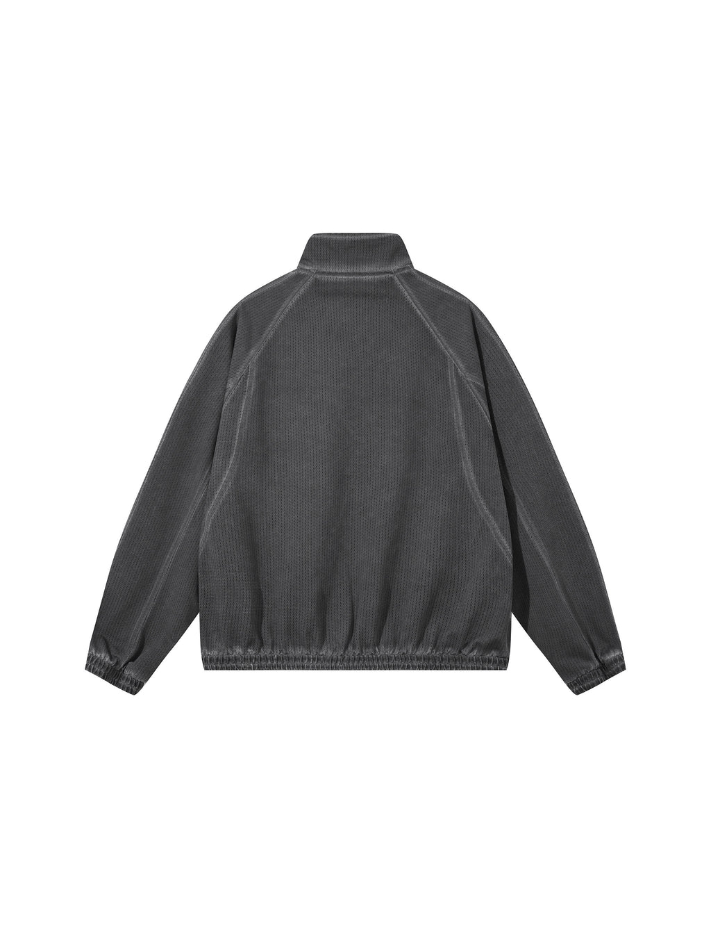 Unisex Vintage Wash Full Zip Mesh Jacket