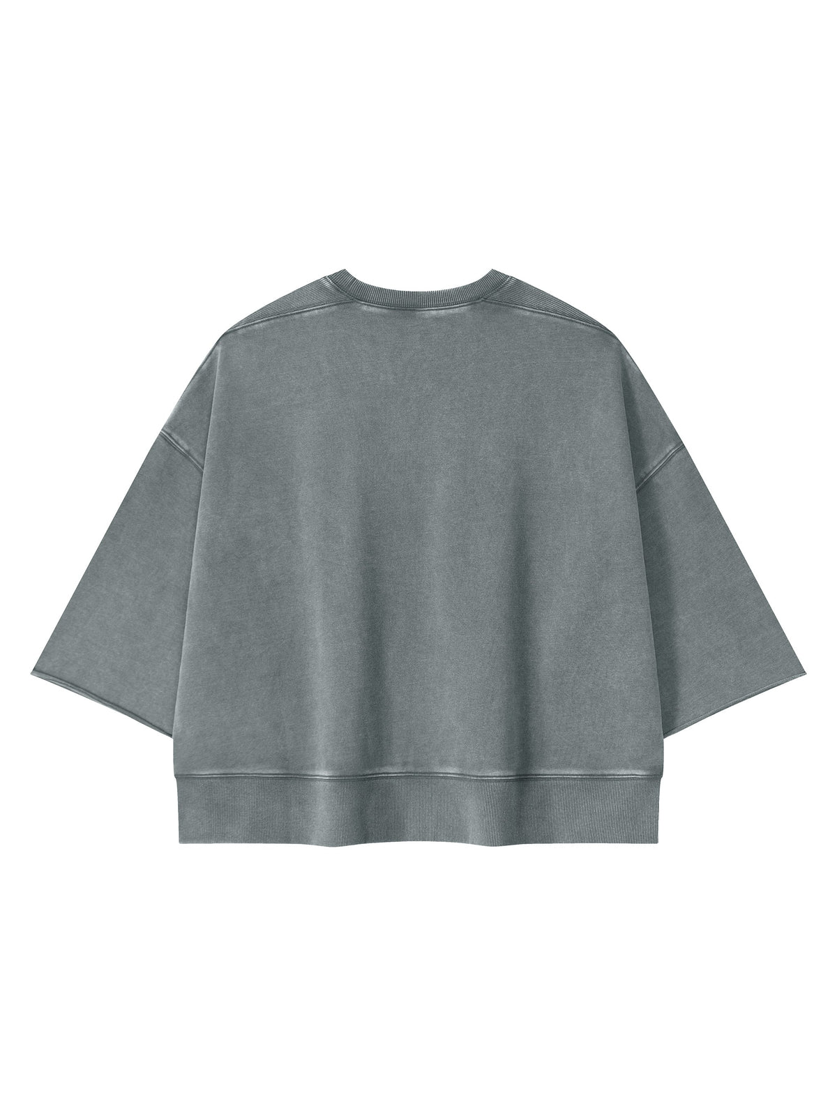 Unisex Mineral Wash Boxy Raw Edge T-Shirt