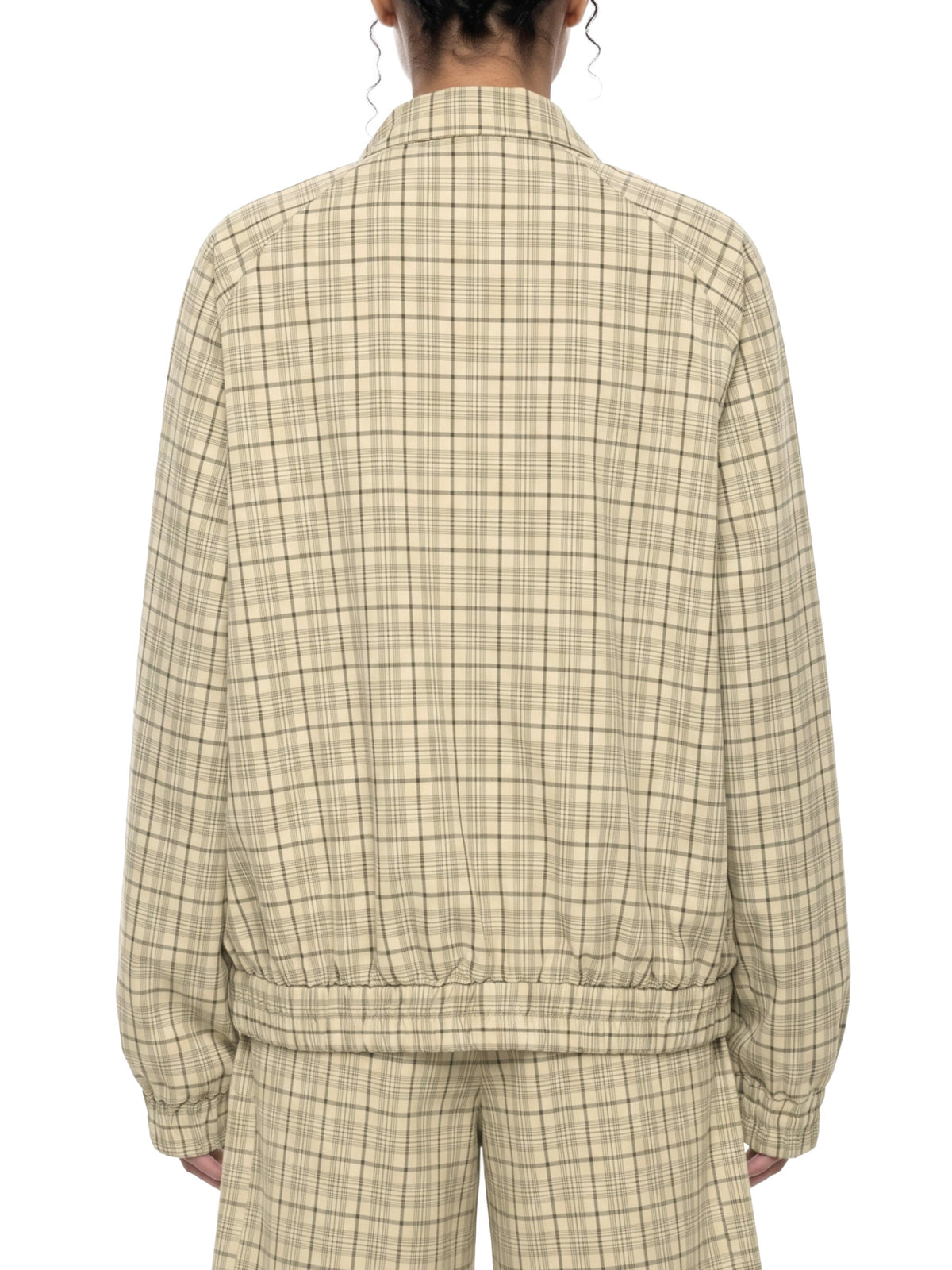 Unisex Plaid Full-Zip Track Jacket