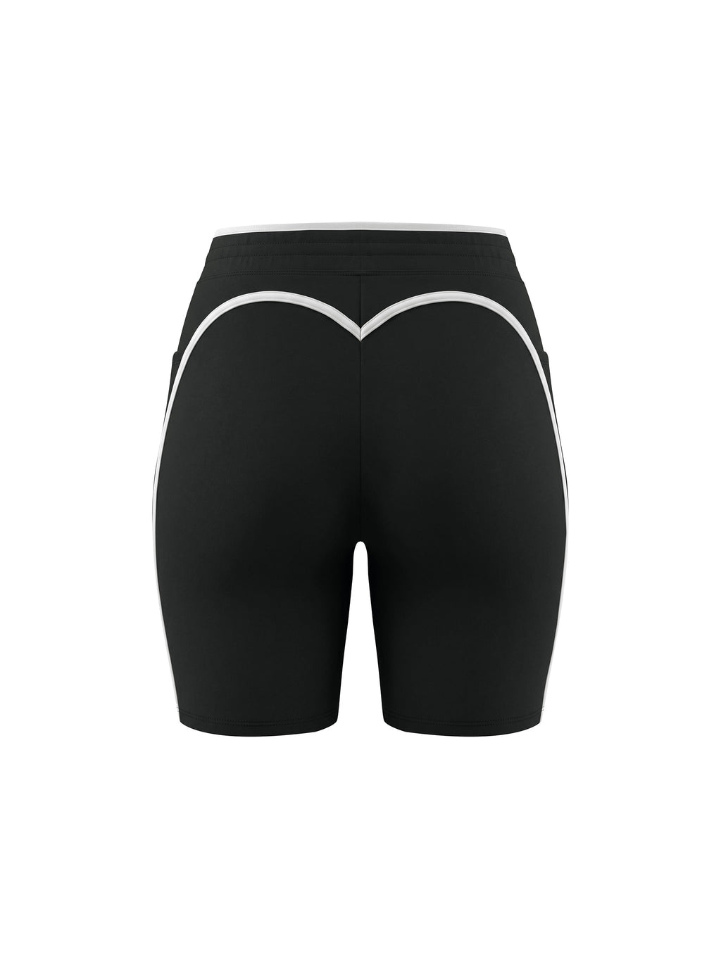 Women's High Rise Color Block Yoga Shorts