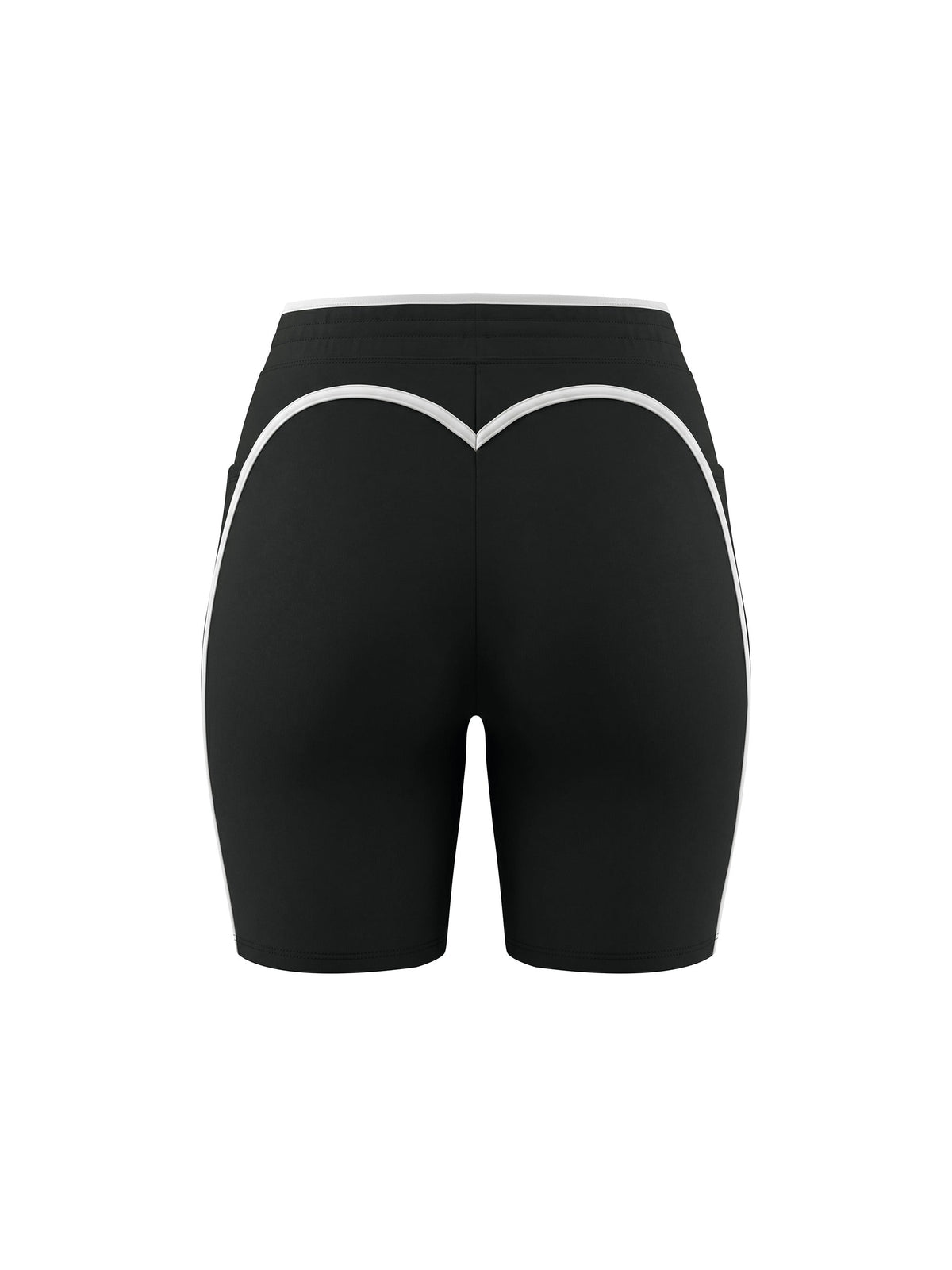 Women's High Rise Color Block Yoga Shorts