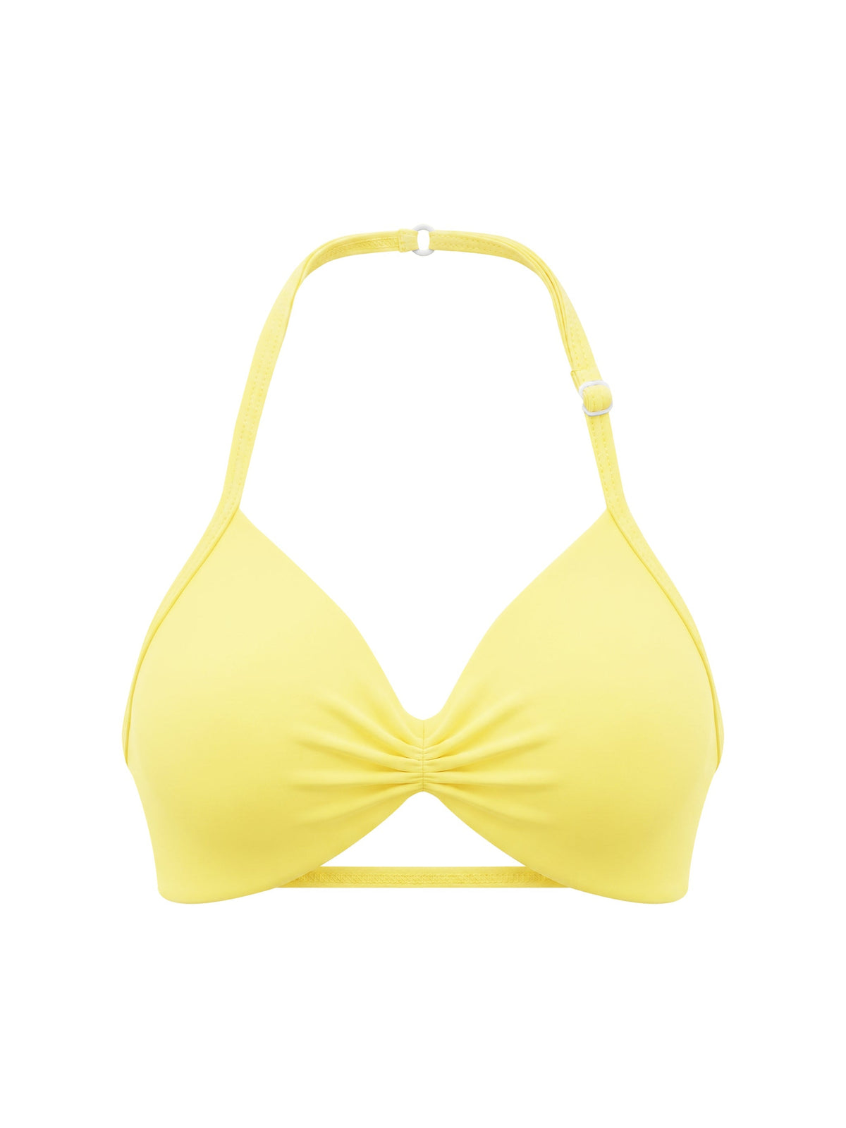 Women’s Ruched Halter-Neck Sports Bra