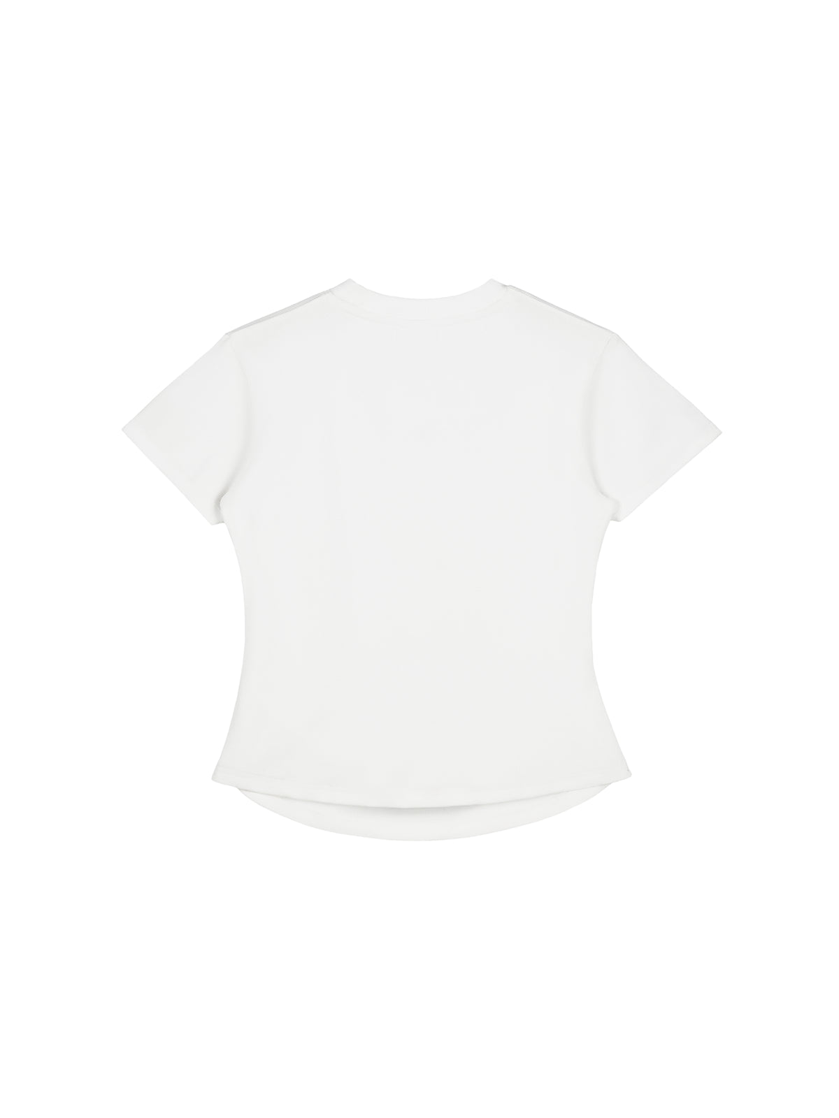 Vintage Washed Bodycon Cotton T-Shirt