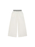 Striped Waist Wide-Leg Pants