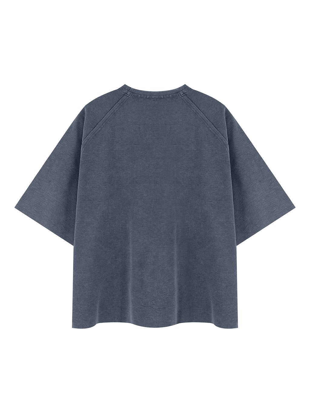 Unisex Mineral Wash Boxy Waffle T-Shirt
