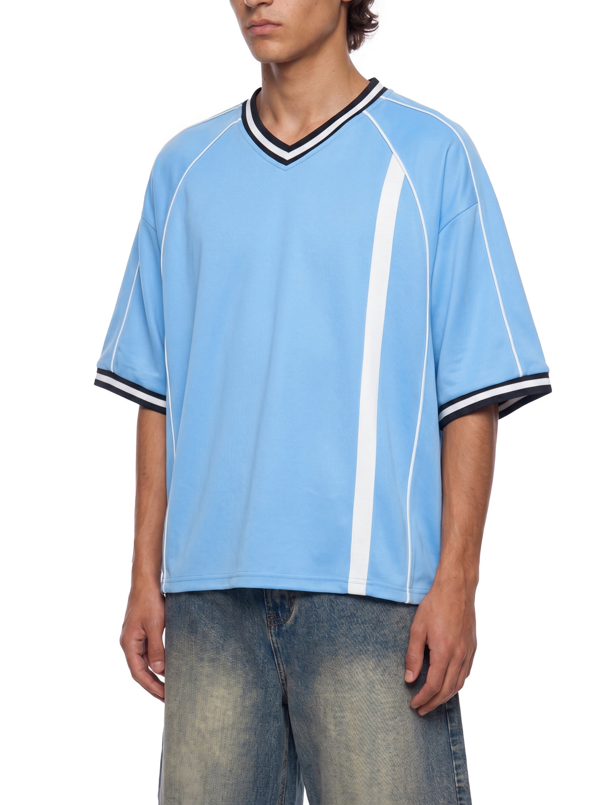 Unisex Boxy V-Neck Soccer Jersey