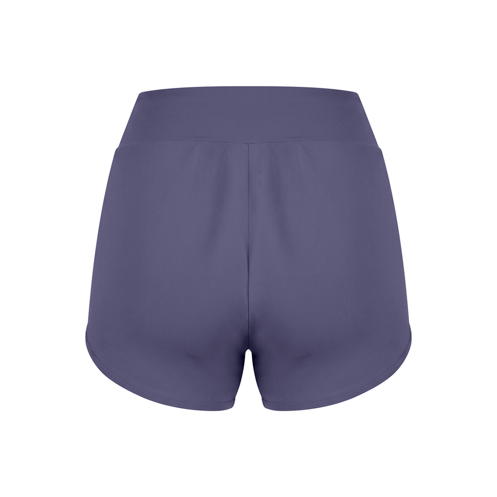 Off Script Women’s High-Rise Curved-Hem Pocket Yoga Shorts