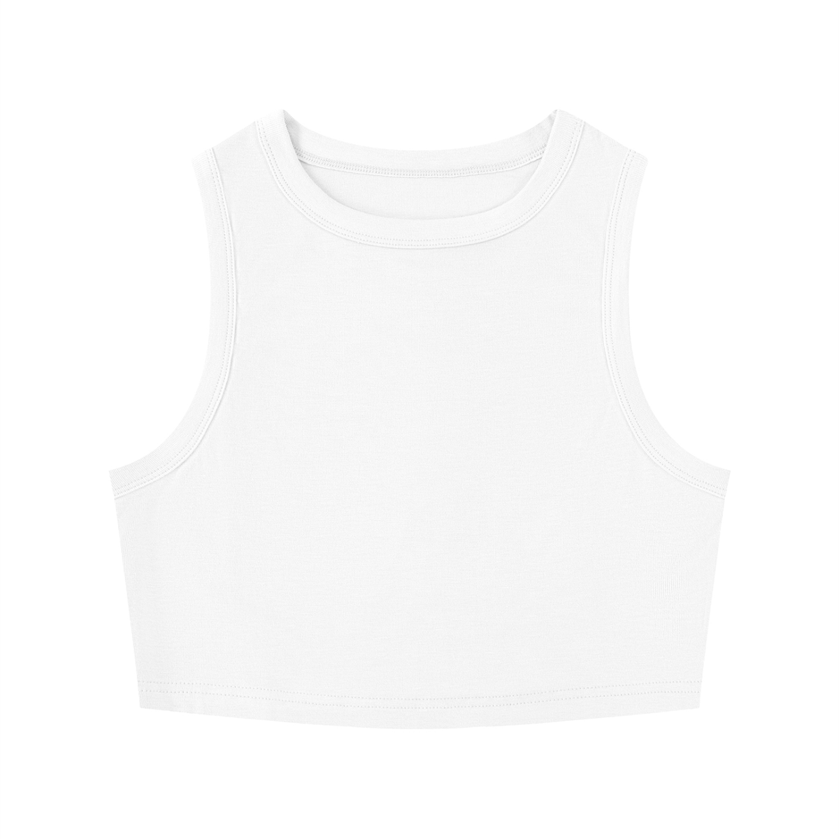 Women's Tight Crewneck Crop Tank Top