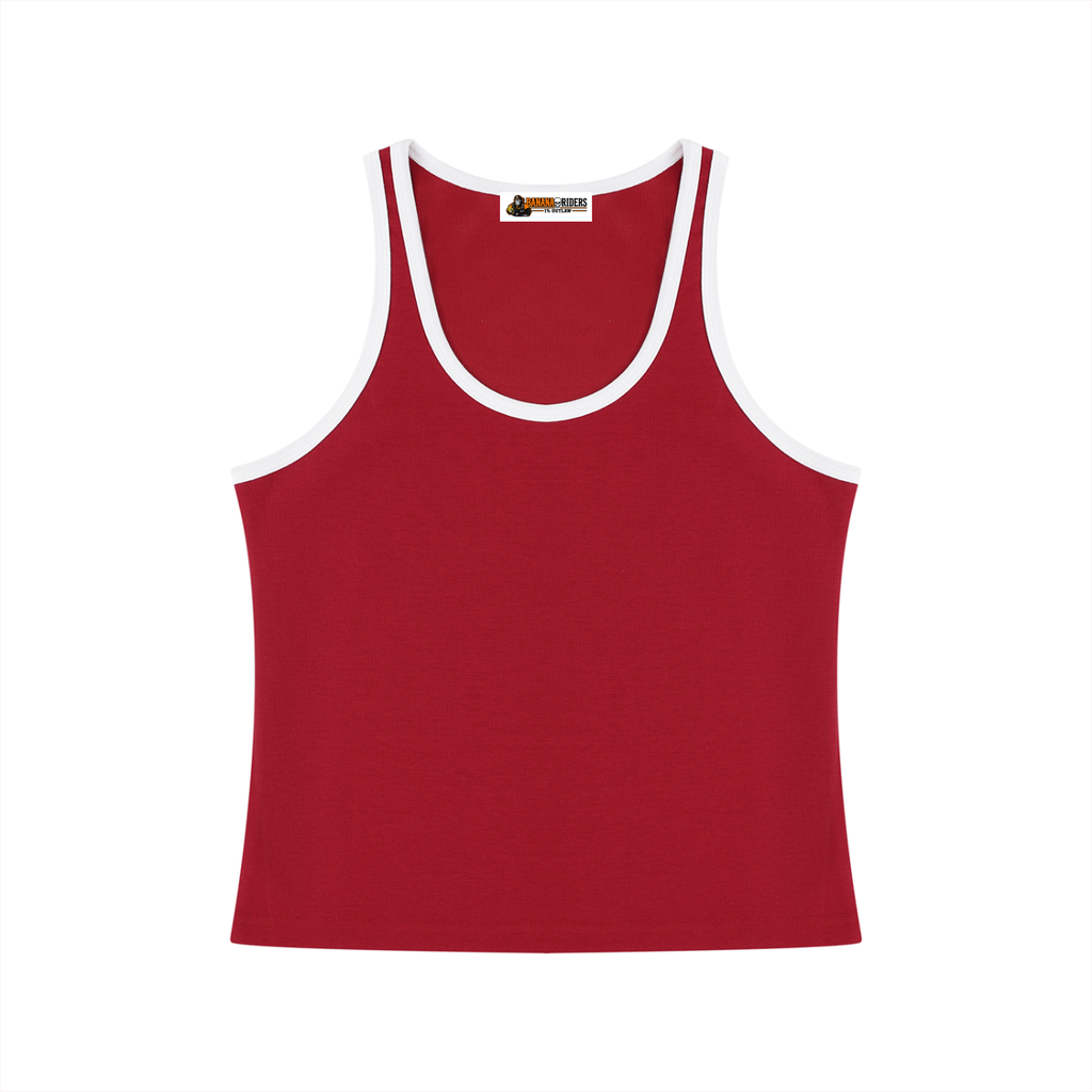 Women's Color Block Cropped Tank Top
