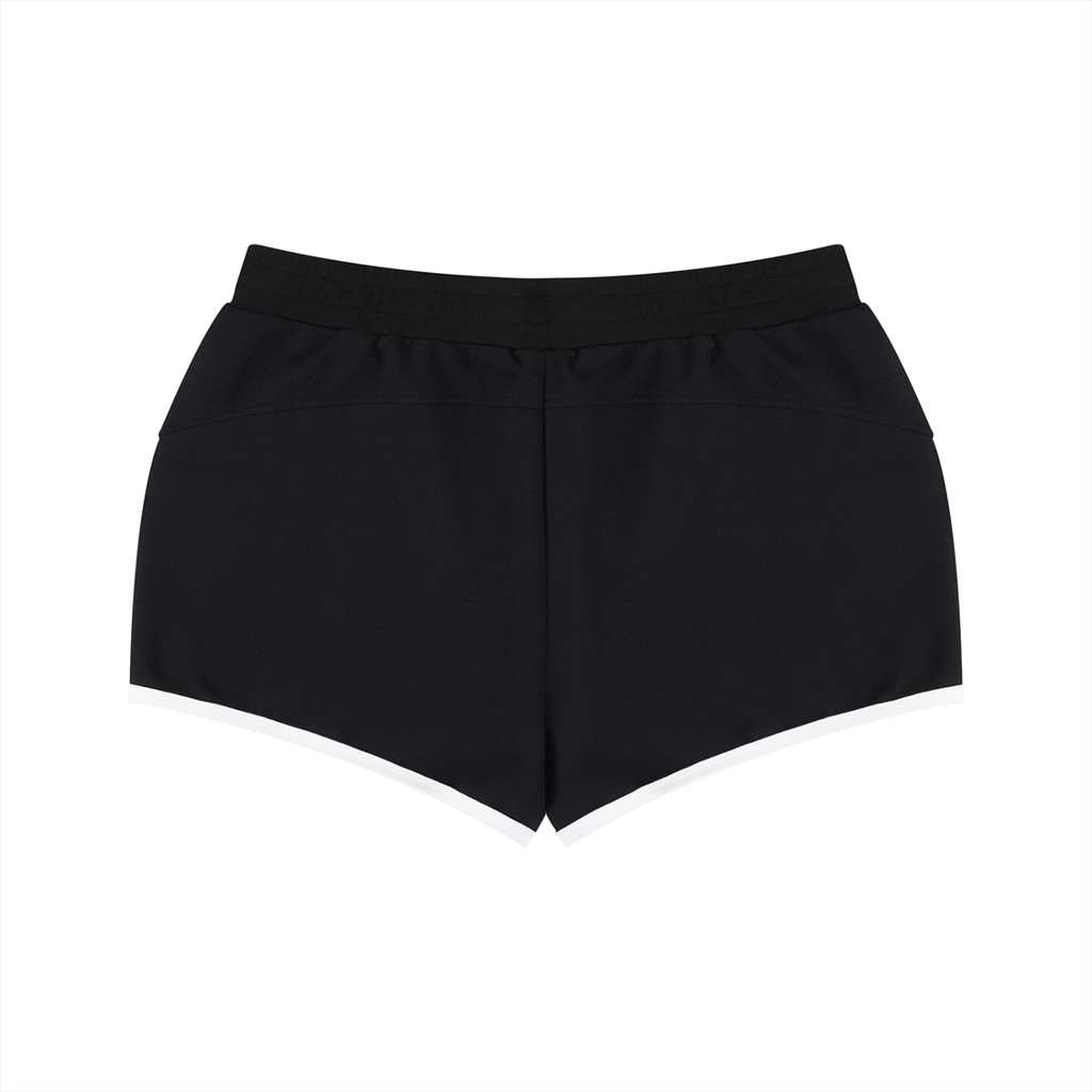Off Script Women’s Retro Contrast-Binding Shorts