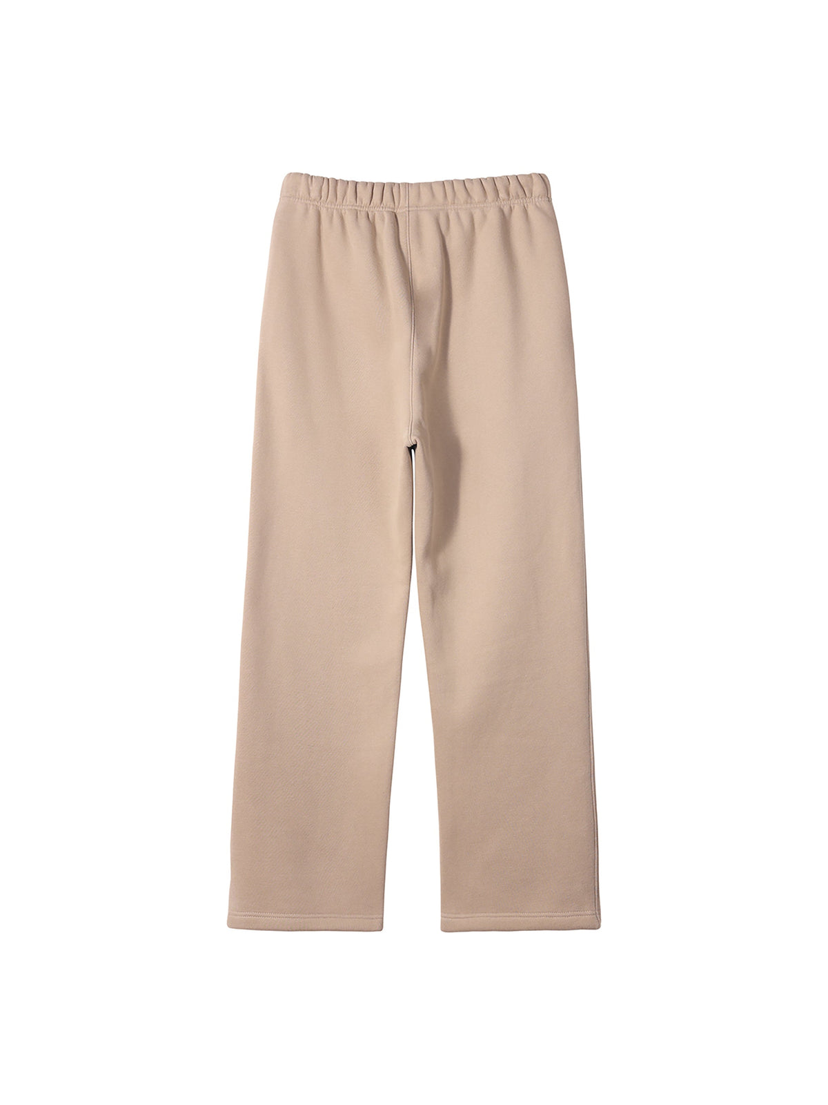 Unisex Solid Colour Fleece Straight-Leg Pants