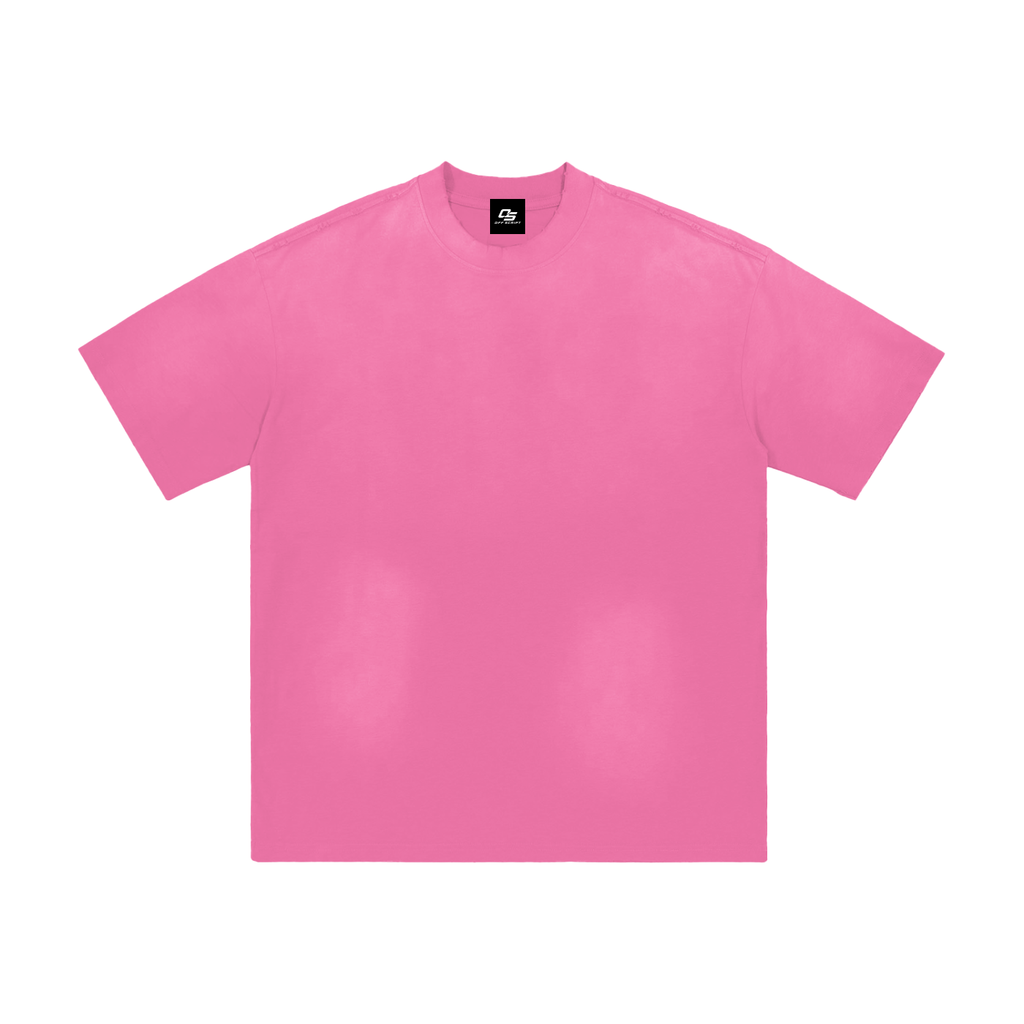 Pink Hand-Frayed Sunfade T-Shirt front view