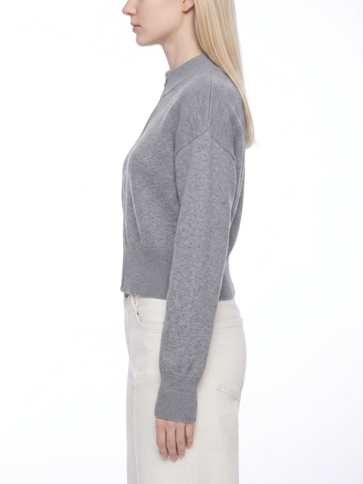 Women’s Mock Neck Zip Up Cardigan