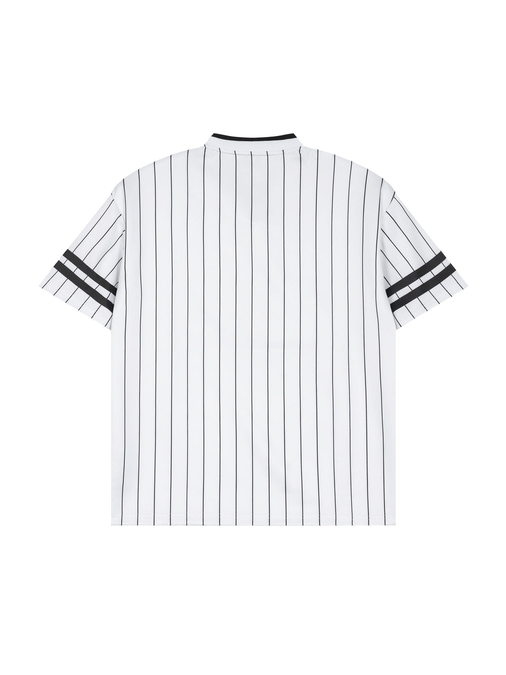 Unisex Striped Loose V-Neck T-Shirt