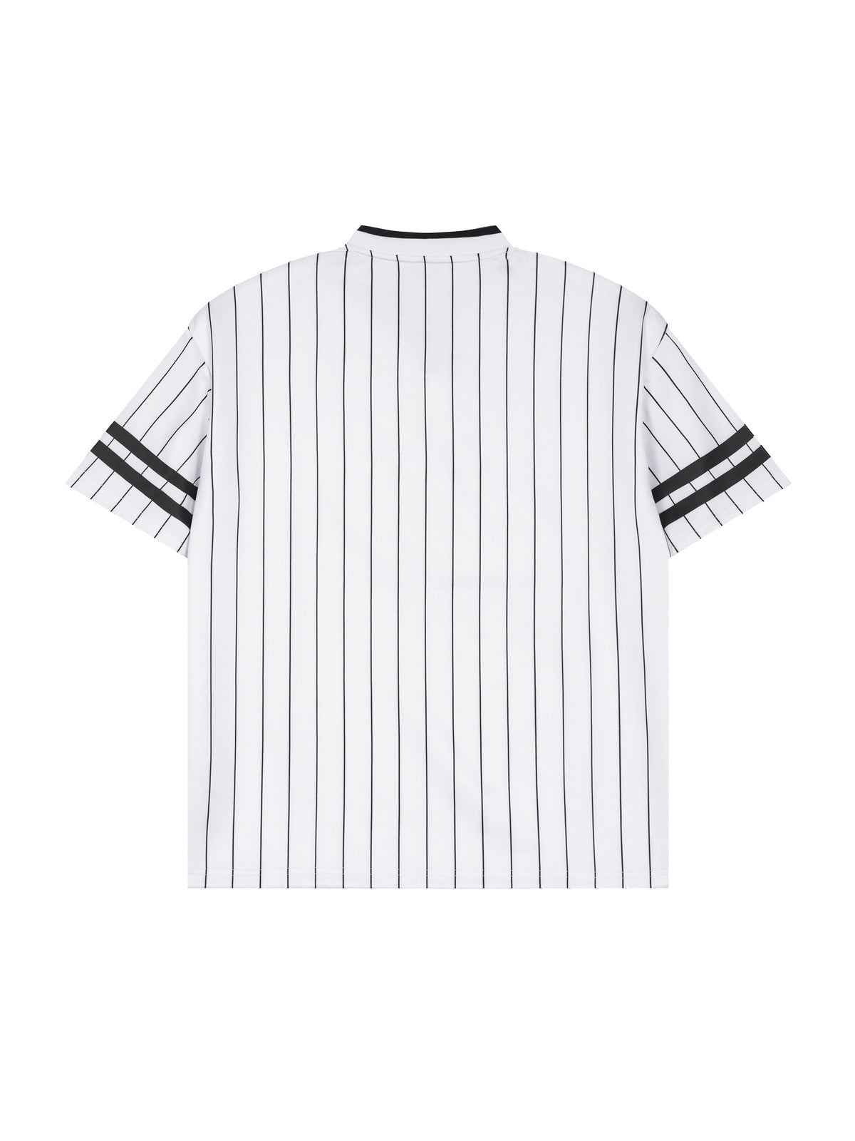 Unisex Striped Loose V-Neck T-Shirt