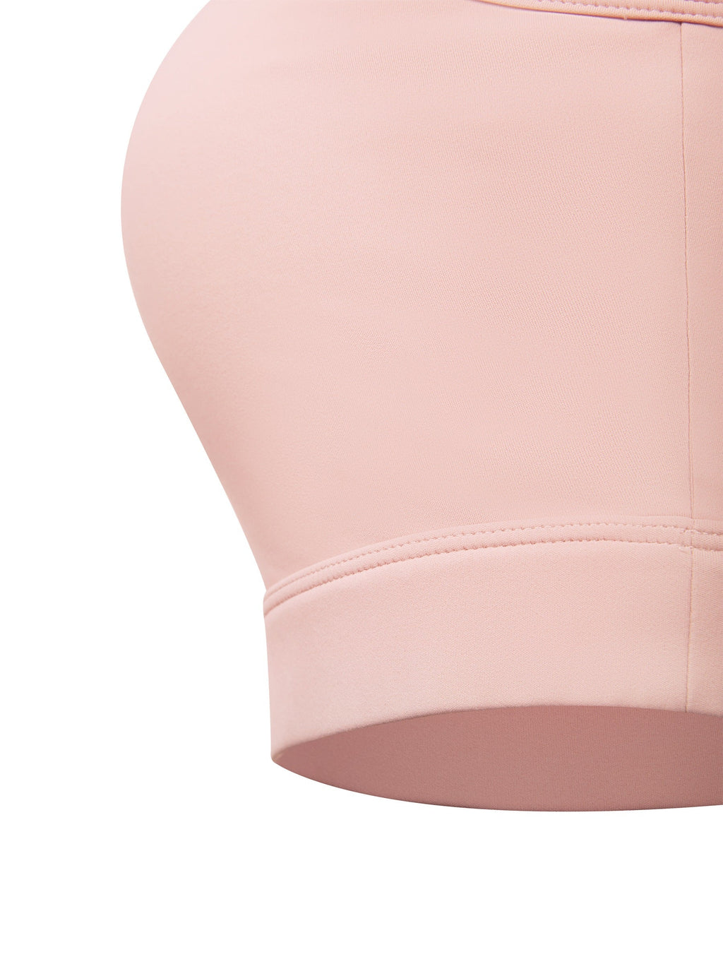 Women's Solid U-Neck Sports Bra