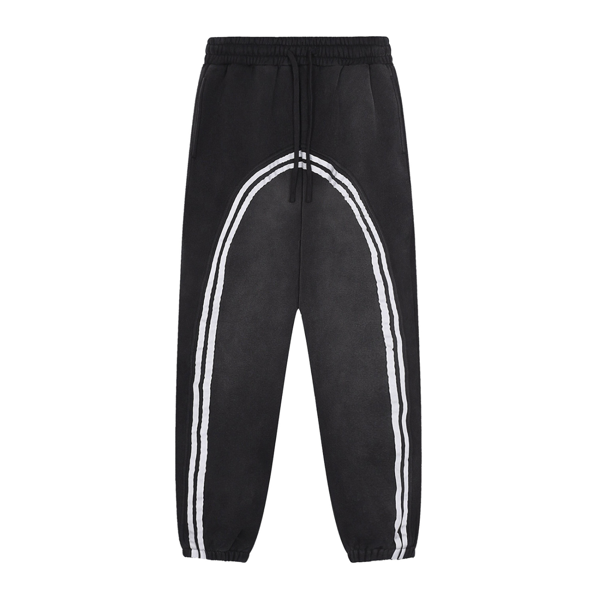 Unisex Sun-Fade Contrast-Tape Fleece Jogger Sweatpants product image