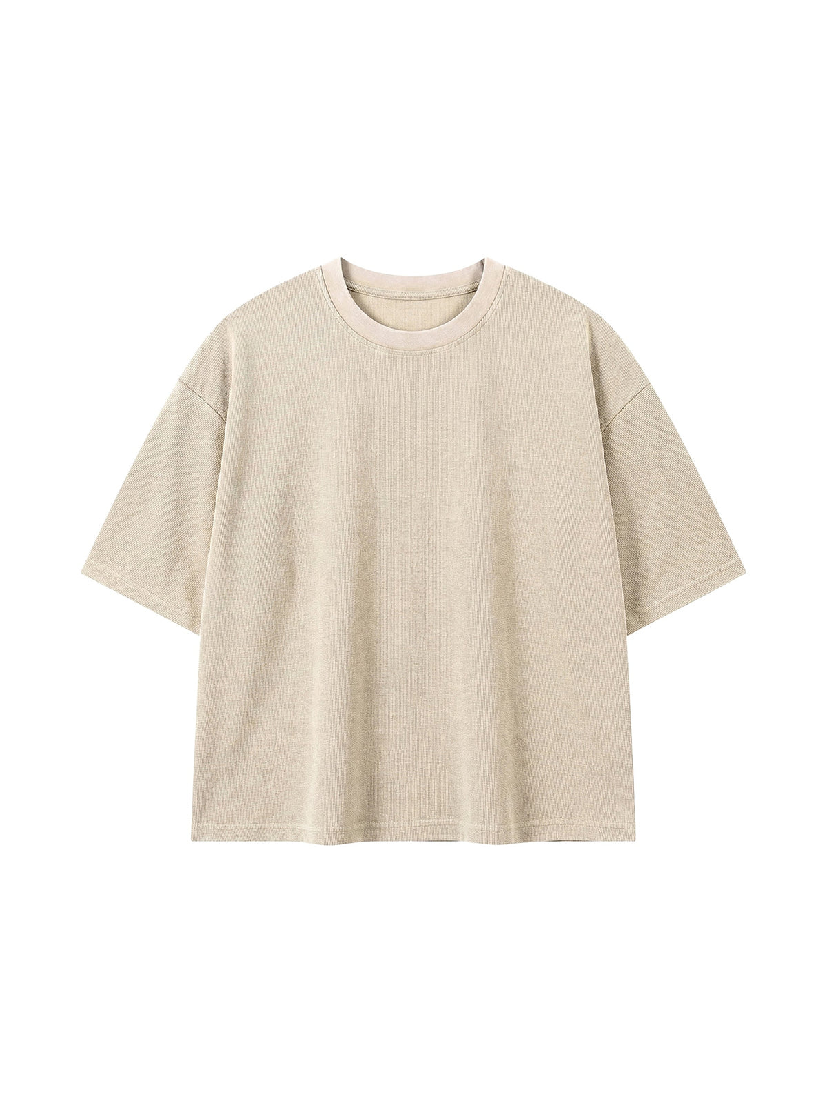 Unisex Mineral Wash Waffle Boxy T-Shirt