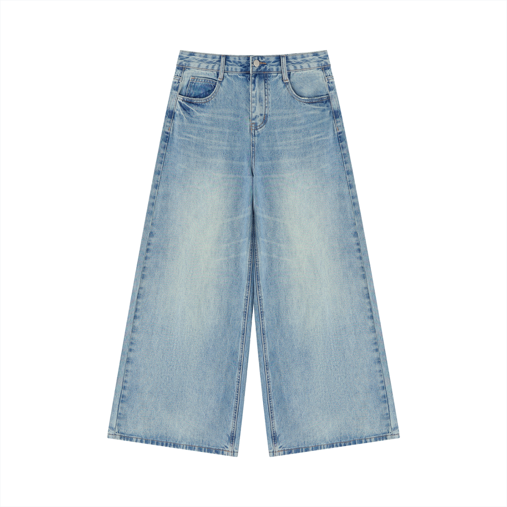 Women’s Vintage Wash Wide Leg Jeans