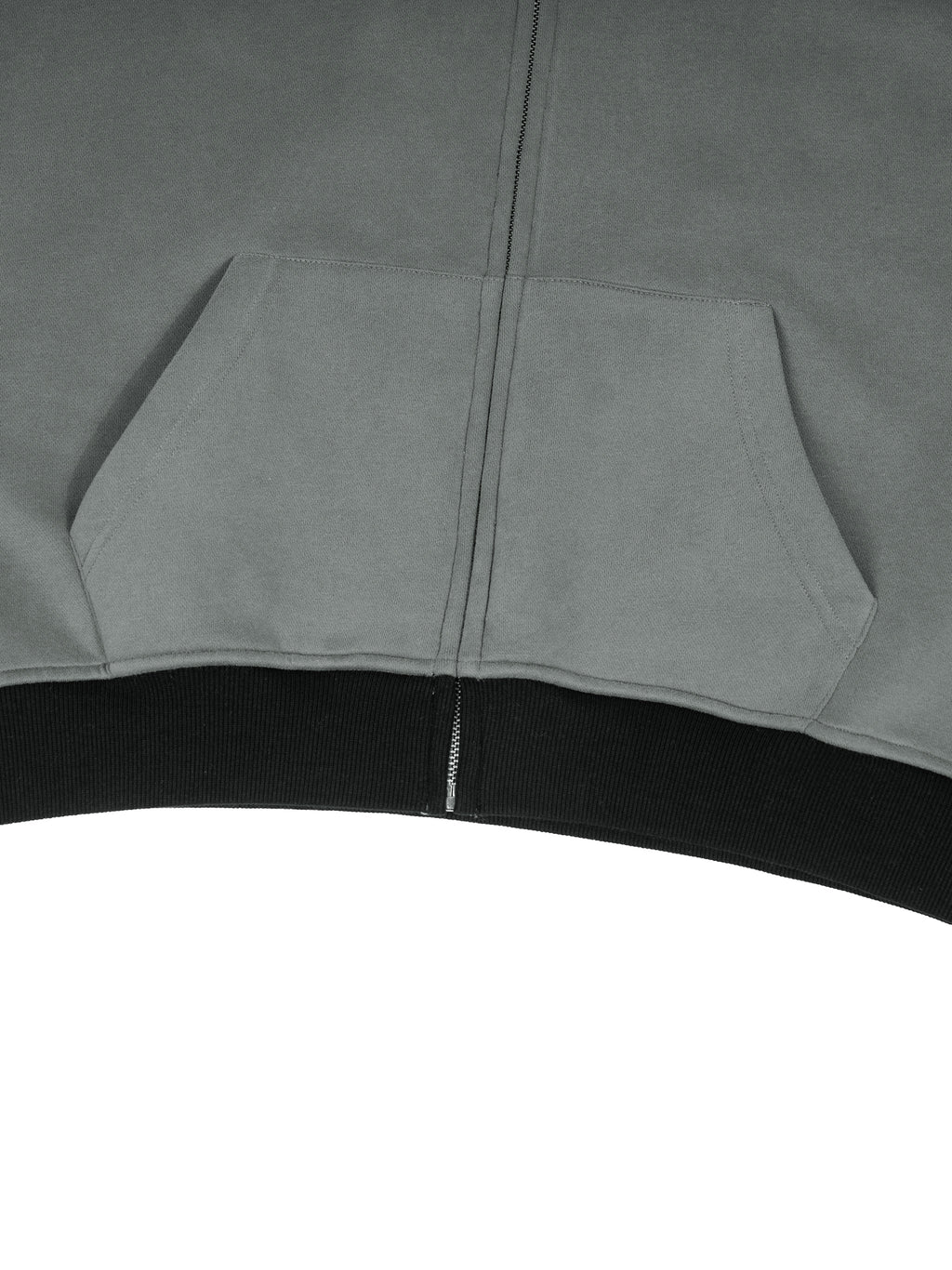 Unisex Color Block Fleece Full Zip Hoodie