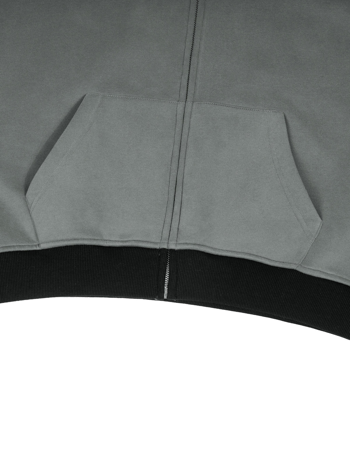 Unisex Color Block Fleece Full Zip Hoodie