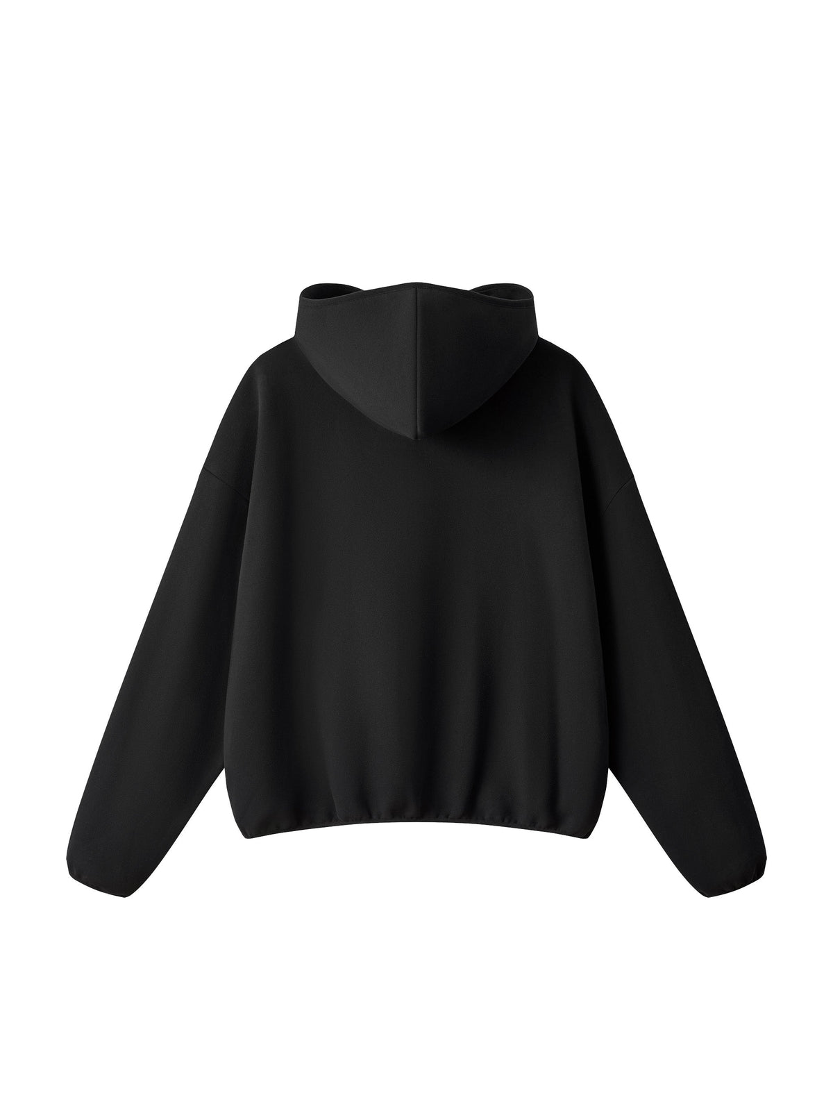 Unisex Boxy Piping Fleece Hoodie