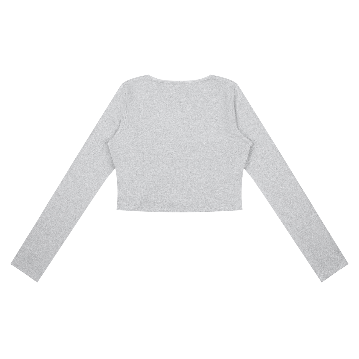 Women's Ruched Long Sleeve Crop T-Shirt