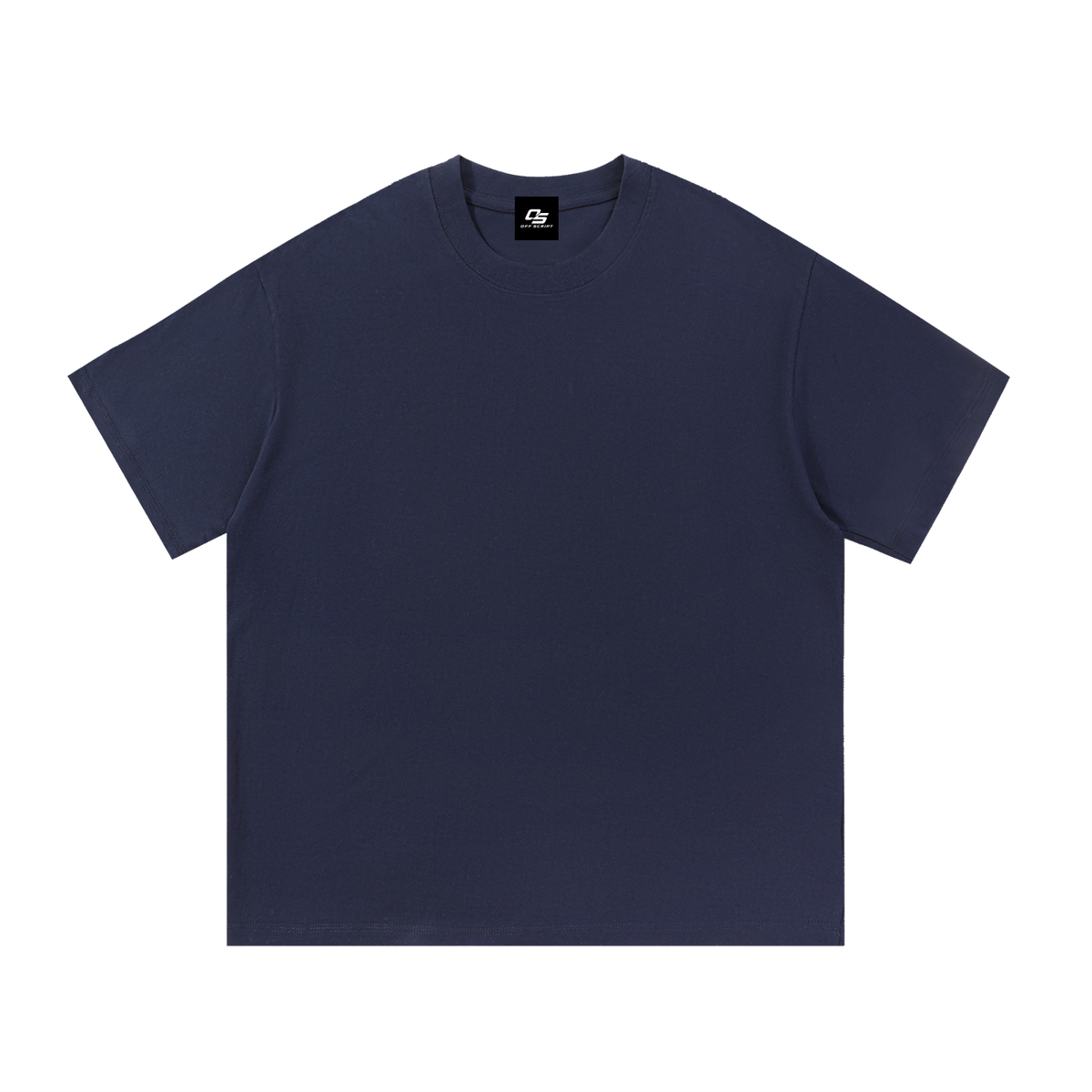 Navy Blue Unisex Essential Cotton T-Shirt front view